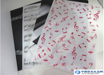【音樂文具*臺灣制造*音符 鋼琴 樂譜L型資料夾*文件夾*混批】價格,廠家,圖片,文件夾、文件冊,廣州弦尚文化傳播-